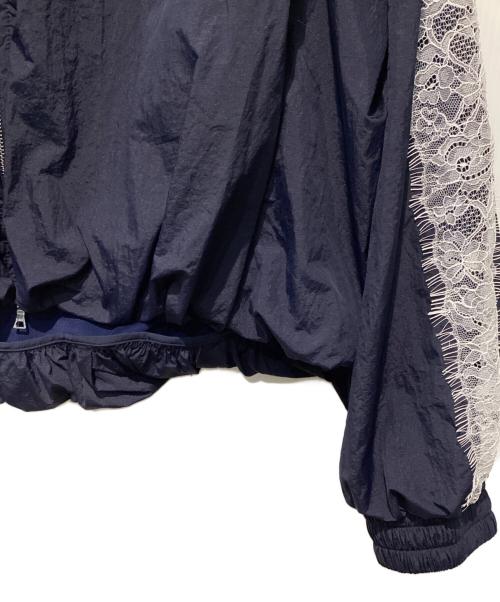 Snidel（スナイデル）Snidel (スナイデル) Chacott (チャコット) コラボナイロンレースブルゾン ネイビー サイズ:Freeの古着・服飾アイテム