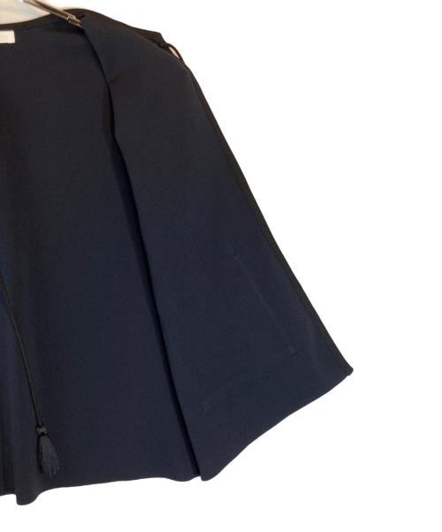 BALLSEY（ボールジィ）BALLSEY (ボールジィ) アセテートナイロンミラノリブクルーネックカーディガン ネイビー サイズ:Sの古着・服飾アイテム