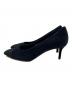 CHANEL (シャネル) ココマークヒールポインテッドパンプス ネイビー サイズ:SIZE 37C：25000円