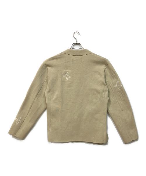 MARK&LONA（マークアンドロナ）MARK&LONA (マークアンドロナ) グリッドライン ストレッチ ニット ブレーザー/パンツセット ベージュ サイズ:SIZE　48の古着・服飾アイテム