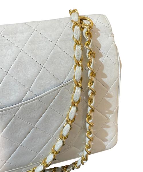 CHANEL（シャネル）CHANEL (シャネル) Wフラップ マトラッセ 25 ホワイト サイズ:25の古着・服飾アイテム