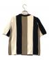 AMI Alexandre Mattiussi (アミアレクサンドルマテュッシ) カラーパネルリブニット ベージュ×ブラック サイズ:S：10000円