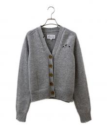 Maison Margiela（メゾンマルジェラ）の古着「ダメージ加工カーディガン」｜グレー