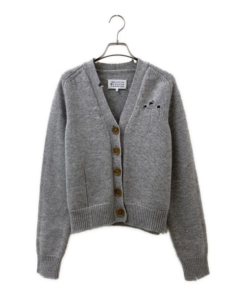 Maison Margiela（メゾンマルジェラ）Maison Margiela (メゾンマルジェラ) ダメージ加工カーディガン グレー サイズ:Sの古着・服飾アイテム