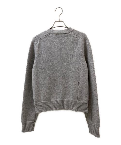 Maison Margiela（メゾンマルジェラ）Maison Margiela (メゾンマルジェラ) ダメージ加工カーディガン グレー サイズ:Sの古着・服飾アイテム