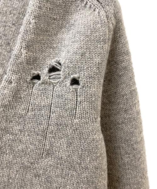 Maison Margiela（メゾンマルジェラ）Maison Margiela (メゾンマルジェラ) ダメージ加工カーディガン グレー サイズ:Sの古着・服飾アイテム
