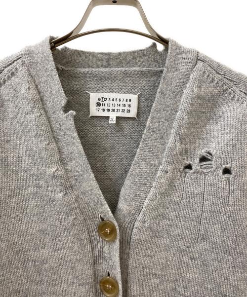 Maison Margiela（メゾンマルジェラ）Maison Margiela (メゾンマルジェラ) ダメージ加工カーディガン グレー サイズ:Sの古着・服飾アイテム