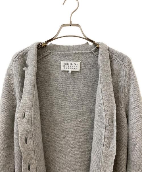 Maison Margiela（メゾンマルジェラ）Maison Margiela (メゾンマルジェラ) ダメージ加工カーディガン グレー サイズ:Sの古着・服飾アイテム