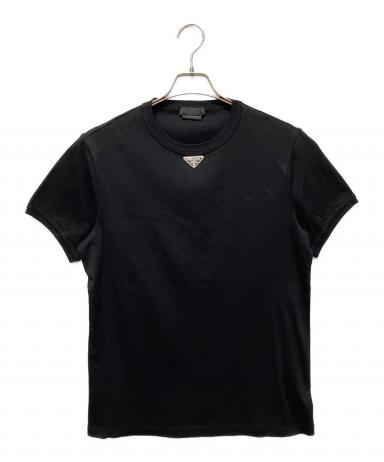 中古・古着通販】PRADA (プラダ) ライアングルロゴ 半袖Tシャツ 24SS
