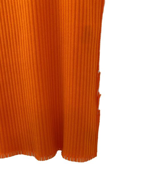 PLEATS PLEASE（プリーツプリーズ）PLEATS PLEASE (プリーツプリーズ) ノースリーブカットソー オレンジ サイズ:3の古着・服飾アイテム