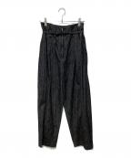 LOHENローヘン）の古着「HIGH WAIST 2TUCK DENIM」｜ブラック