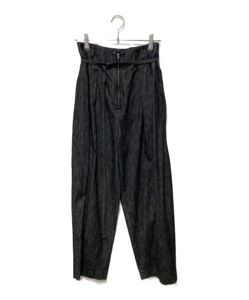 LOHEN（ローヘン）LOHEN (ローヘン) HIGH WAIST 2TUCK DENIM ブラック サイズ:38の古着・服飾アイテム