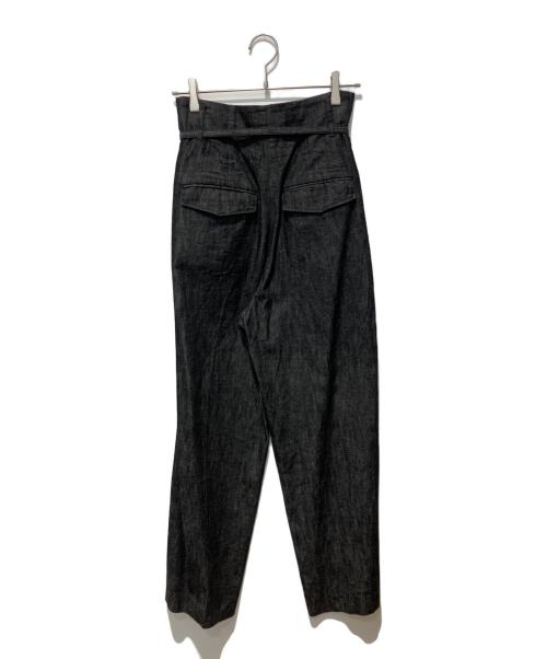 LOHEN（ローヘン）LOHEN (ローヘン) HIGH WAIST 2TUCK DENIM ブラック サイズ:38の古着・服飾アイテム