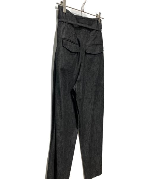 LOHEN（ローヘン）LOHEN (ローヘン) HIGH WAIST 2TUCK DENIM ブラック サイズ:38の古着・服飾アイテム