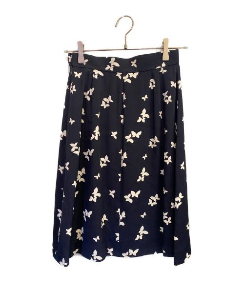 Yves Saint Laurent（イヴサンローラン）Yves Saint Laurent (イヴサンローラン) フレアスカート ネイビー サイズ:36の古着・服飾アイテム