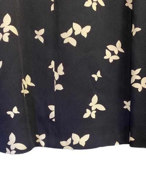 Yves Saint Laurent（イヴサンローラン）Yves Saint Laurent (イヴサンローラン) フレアスカート ネイビー サイズ:36の古着・服飾アイテム