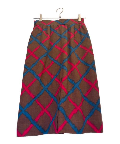 Yves Saint Laurent（イヴサンローラン）Yves Saint Laurent (イヴサンローラン) タイトスカート ブラウン サイズ:Mの古着・服飾アイテム