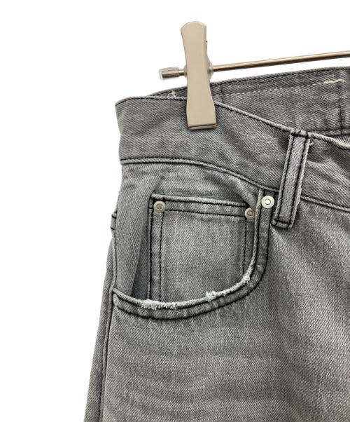 1691（イチロクキューイチ）1691 (イチロクキューイチ) ASYMMETRICAL STRAIGHT DENIM ブラック サイズ:2の古着・服飾アイテム