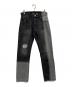 1691（イチロクキューイチ）の古着「ASYMMETRICAL STRAIGHT DENIM」｜ブラック
