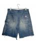SAINT MICHAEL (セントマイケル) DOUBLE KNEE SHORTS インディゴ サイズ:L：47000円