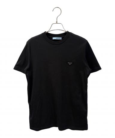 中古・古着通販】PRADA (プラダ) コットンジャージーTシャツ ブラック