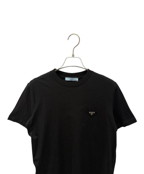PRADA（プラダ）PRADA (プラダ) コットンジャージーTシャツ ブラック サイズ:ＸＳの古着・服飾アイテム