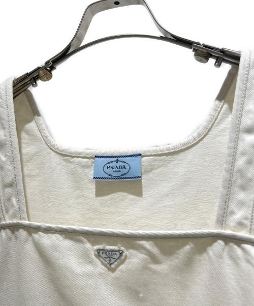 PRADA（プラダ）PRADA (プラダ) オールドデニム ミニドレス/GFA147OOO1954 ホワイト サイズ:38の古着・服飾アイテム
