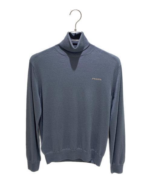PRADA（プラダ）PRADA (プラダ) カシミヤシルク タートルネックニット/カシミヤ混/シルク混/タートルネックニット グレー サイズ:38の古着・服飾アイテム