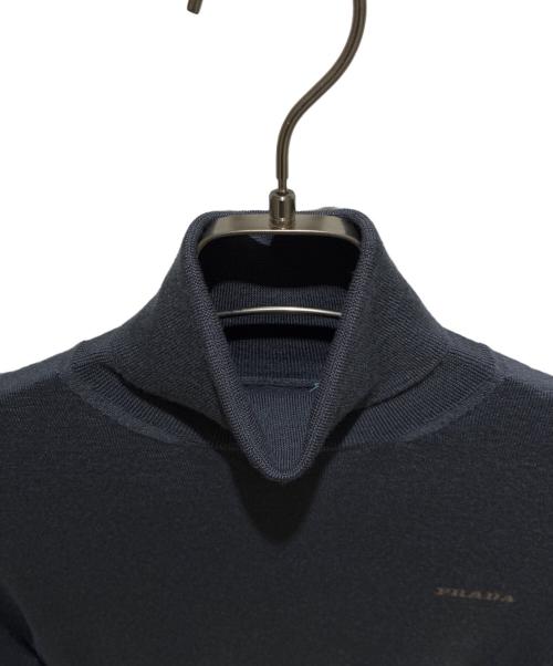PRADA（プラダ）PRADA (プラダ) カシミヤシルク タートルネックニット/カシミヤ混/シルク混/タートルネックニット グレー サイズ:38の古着・服飾アイテム
