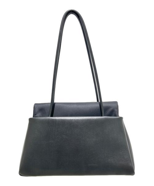 PRADA（プラダ）PRADA (プラダ) パサージュ/トライアングルロゴ ショルダーバッグ/ハンドバッグ/ロングハンドルバッグ ブラックの古着・服飾アイテム