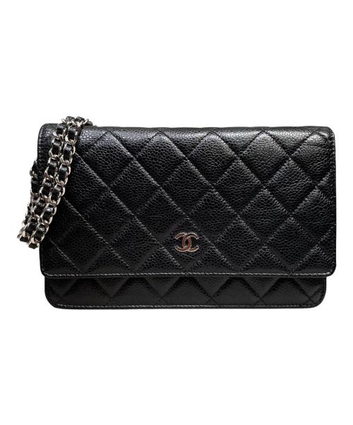 CHANEL（シャネル）CHANEL (シャネル) マトラッセ チェーンウォレット ブラックの古着・服飾アイテム