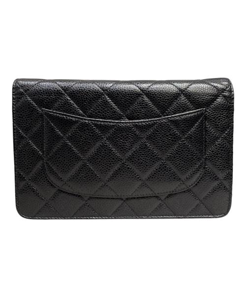 CHANEL（シャネル）CHANEL (シャネル) マトラッセ チェーンウォレット ブラックの古着・服飾アイテム