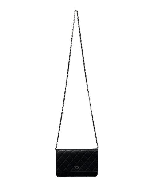 CHANEL（シャネル）CHANEL (シャネル) マトラッセ チェーンウォレット ブラックの古着・服飾アイテム