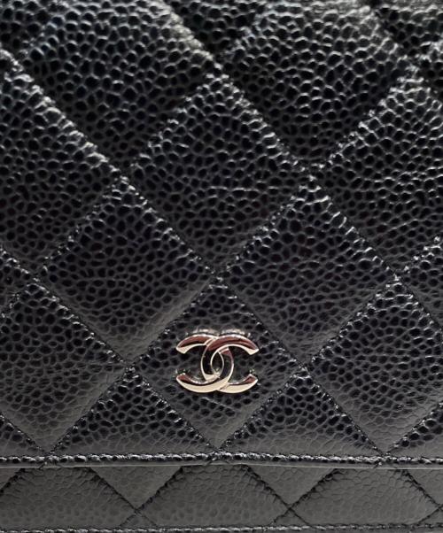 CHANEL（シャネル）CHANEL (シャネル) マトラッセ チェーンウォレット ブラックの古着・服飾アイテム