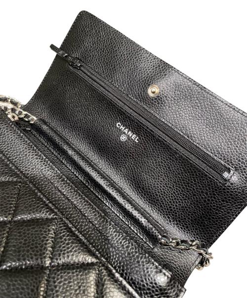 CHANEL（シャネル）CHANEL (シャネル) マトラッセ チェーンウォレット ブラックの古着・服飾アイテム