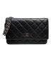 CHANEL（シャネル）の古着「マトラッセ チェーンウォレット」｜ブラック