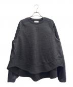 THE RERACSザ リラクス）の古着「A-LINE SHORT RAGLAN SWEAT/プルオーバーシャツ」｜チャコールグレー
