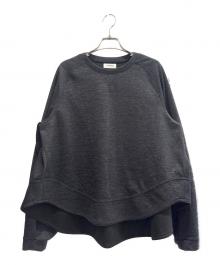 THE RERACS（ザ リラクス）の古着「A-LINE SHORT RAGLAN SWEAT/プルオーバーシャツ」｜チャコールグレー