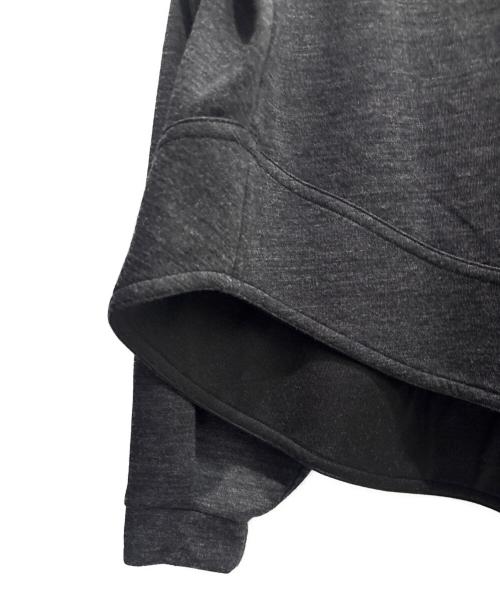 THE RERACS（ザ リラクス）THE RERACS (ザ リラクス) A-LINE SHORT RAGLAN SWEAT/プルオーバーシャツ チャコールグレー サイズ:38の古着・服飾アイテム