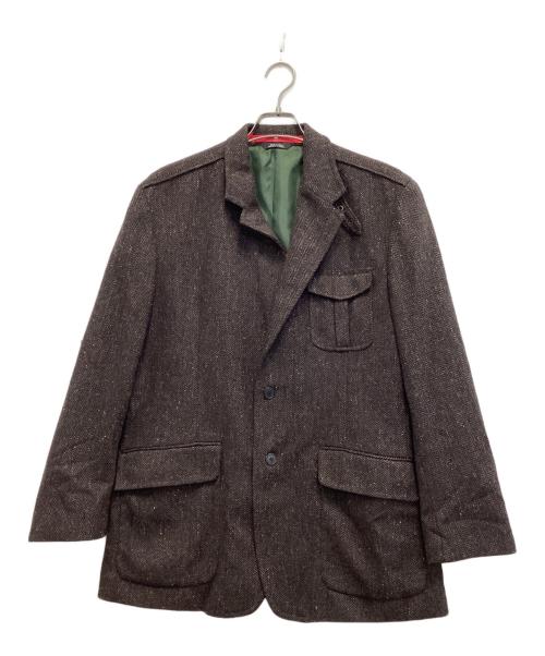 VICTORINOX（ビクトリノックス）VICTORINOX (ビクトリノックス) ヘリンボーンジャケット ブラウン サイズ:52の古着・服飾アイテム
