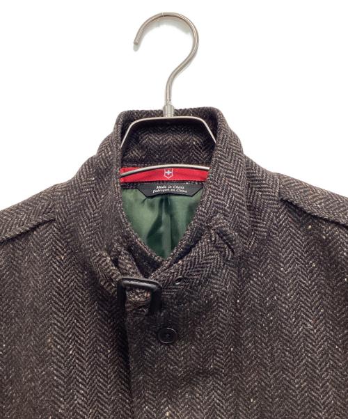 VICTORINOX（ビクトリノックス）VICTORINOX (ビクトリノックス) ヘリンボーンジャケット ブラウン サイズ:52の古着・服飾アイテム