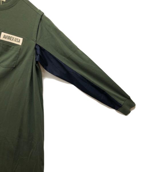 AVIREX（アヴィレックス）AVIREX (アヴィレックス) DIFFERENT FABRICS FATIGUE DRESS グリーン サイズ:FREEの古着・服飾アイテム