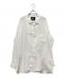Power Of The White SHIRT Yohji Yamamoto（パワーオブザホワイトシャツヨウジヤマモト）の古着「CELLULOSE LAWN OPEN COLLAR RIBBON SHIRT」｜ホワイト