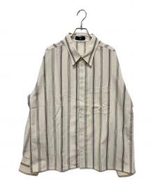 Y's….（ワイズビー）の古着「ストライプシャツ」｜ベージュ