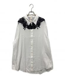 GROUND Y（グラウンドワイ）の古着「BUTTERFLY AND FLOWER SHIRTS」｜ホワイト