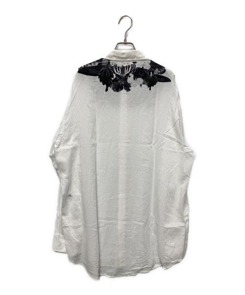 GROUND Y（グラウンドワイ）GROUND Y (グラウンドワイ) BUTTERFLY AND FLOWER SHIRTS ホワイト サイズ:3の古着・服飾アイテム