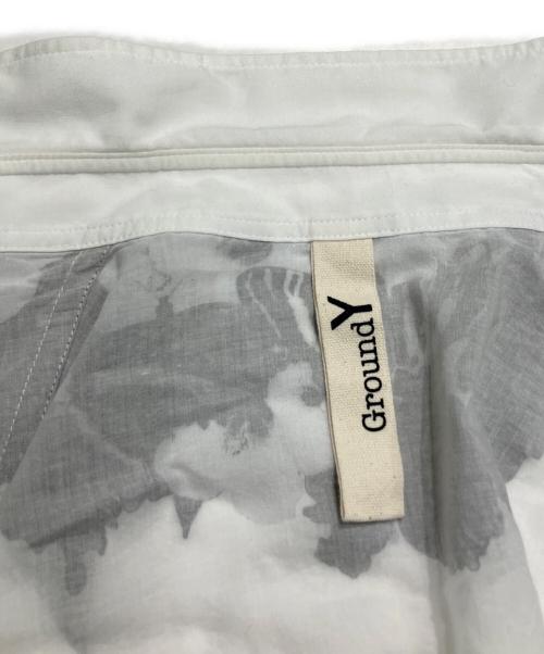 GROUND Y（グラウンドワイ）GROUND Y (グラウンドワイ) BUTTERFLY AND FLOWER SHIRTS ホワイト サイズ:3の古着・服飾アイテム