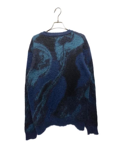 Yohji Yamamoto pour homme（ヨウジヤマモト プールオム）Yohji Yamamoto pour homme (ヨウジヤマモト プールオム) マーブルモヘアニット ブルー サイズ:3の古着・服飾アイテム