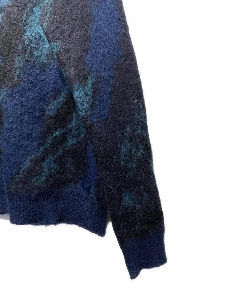 Yohji Yamamoto pour homme（ヨウジヤマモト プールオム）Yohji Yamamoto pour homme (ヨウジヤマモト プールオム) マーブルモヘアニット ブルー サイズ:3の古着・服飾アイテム
