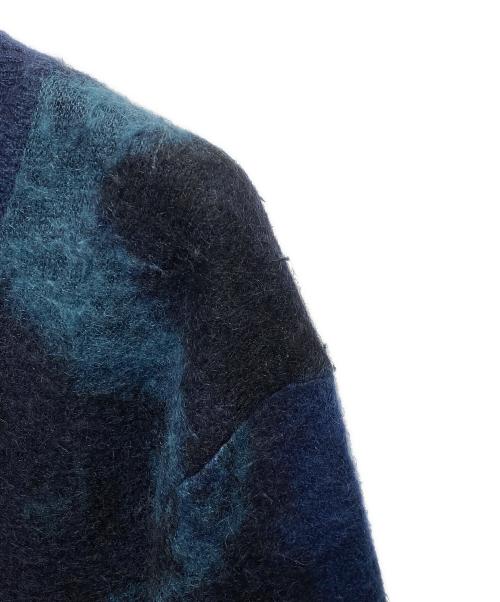 Yohji Yamamoto pour homme（ヨウジヤマモト プールオム）Yohji Yamamoto pour homme (ヨウジヤマモト プールオム) マーブルモヘアニット ブルー サイズ:3の古着・服飾アイテム